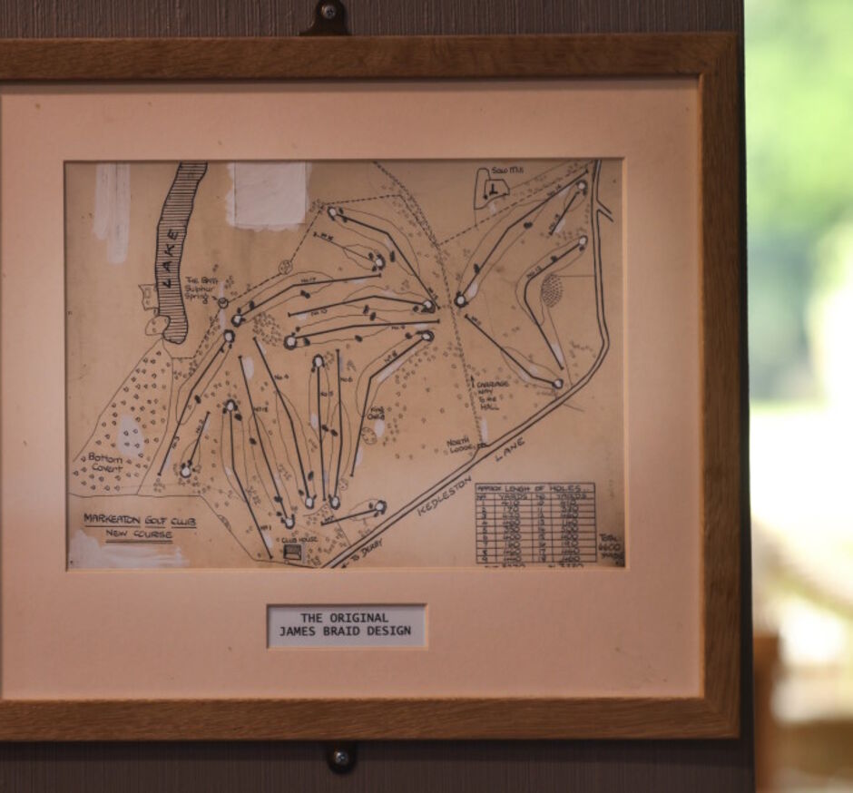 The original golf course layout by James Braid